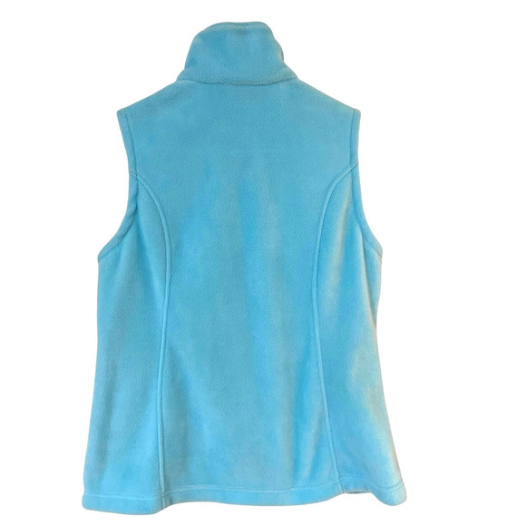 Columbia Fleece Full Zipper Vest Benton Springs Soft Medium Zip Hand Pockets - Picture 2 of 6
